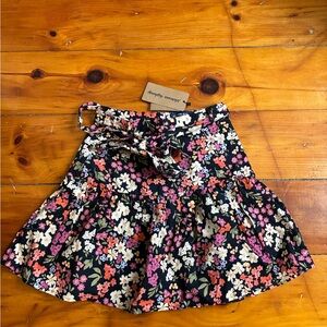 Princess Highway Black Floral A-Line Natalie Flippy Skirt